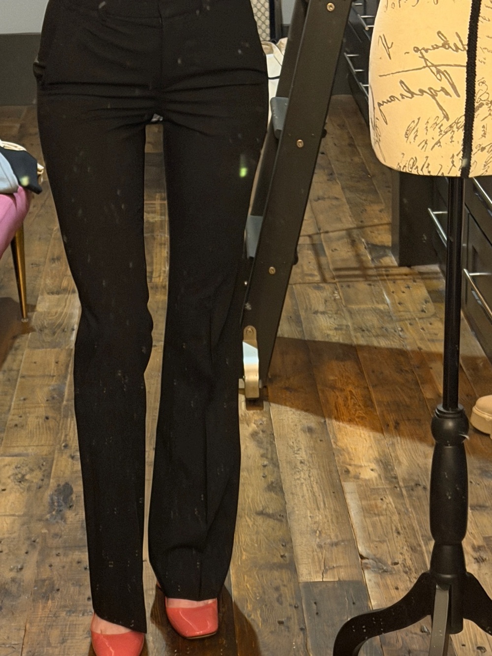 Theory Black Straight-Leg Trousers